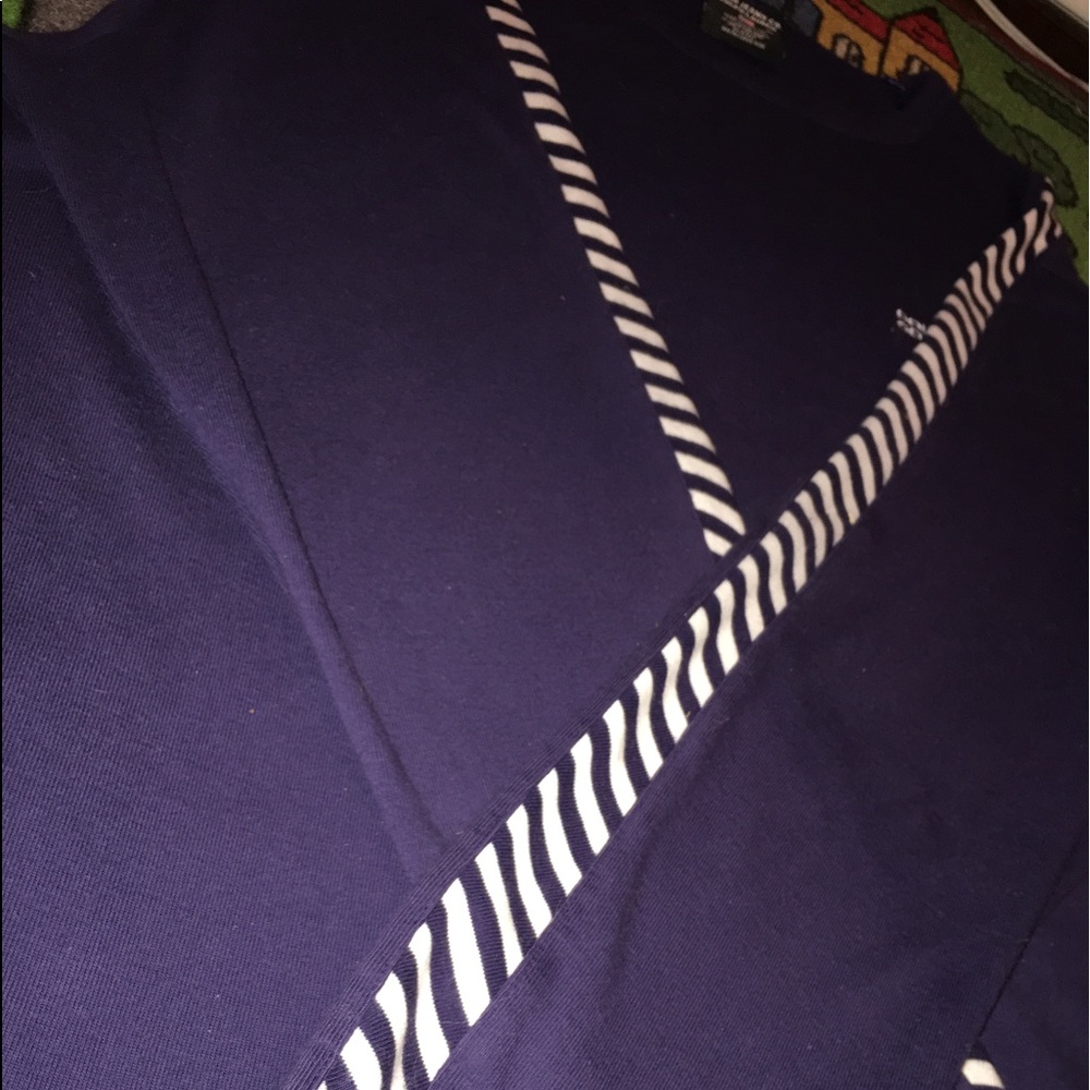 XL Polo Crewneck with stripped sleeves 🔥